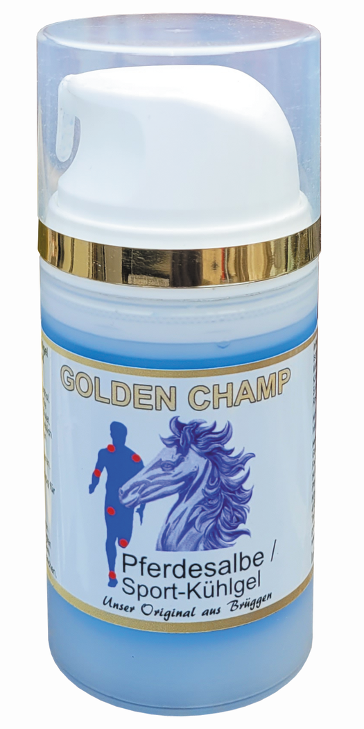 Golden Champ Pferdesalbe / Sport - Kühlgel, 75 ml