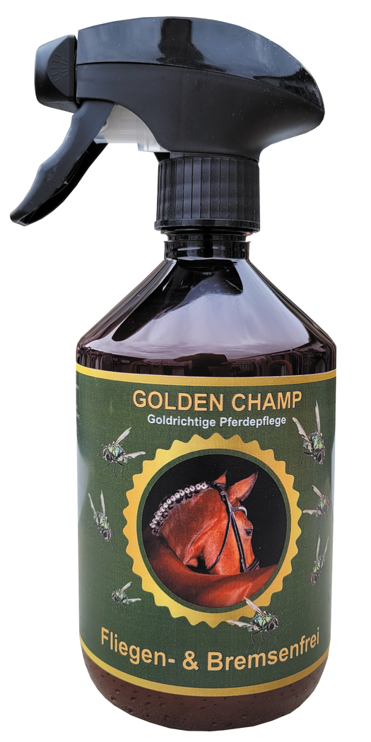 Golden Champ  Fliegen-, Bremsen-, Mücken- und Zeckenfrei 500 ml